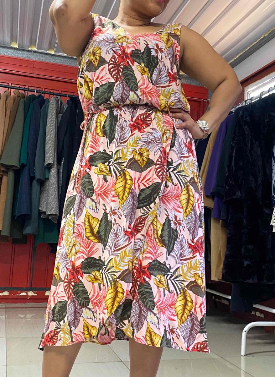 floral ladies’ sleeveless dress
